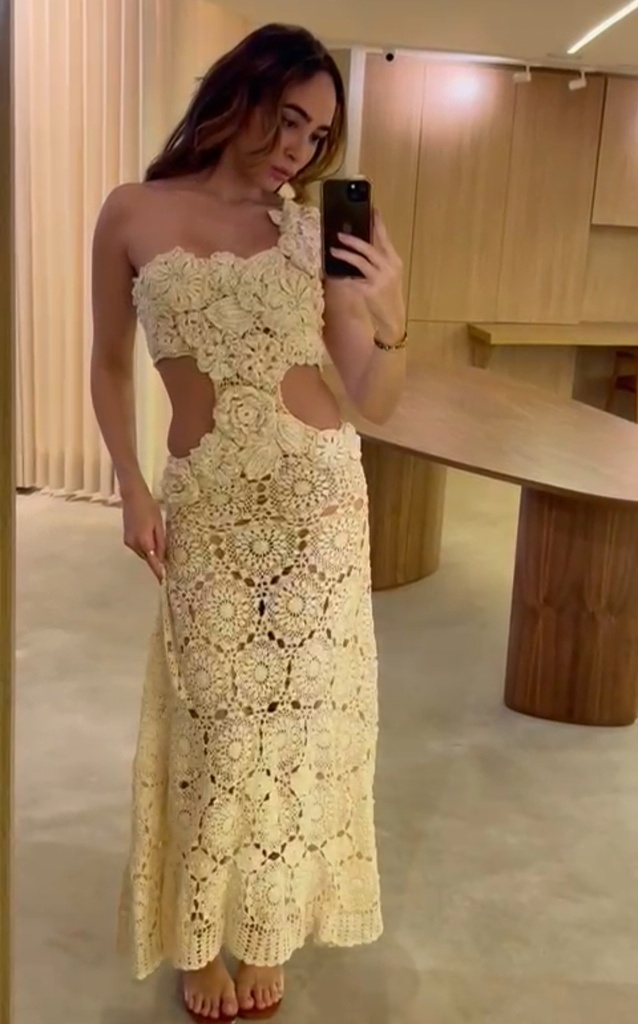 Vestido de Crochet Algodão VE019