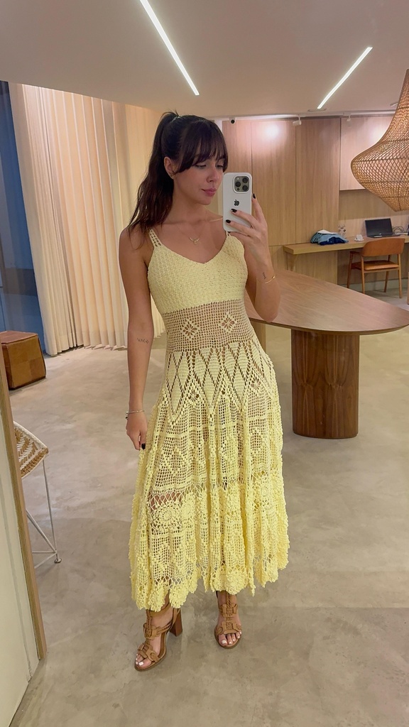 Vestido de Crochet Algodão VEP